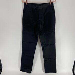 Yang Li Black Satin Slim Trouser NWT Defect womens 40